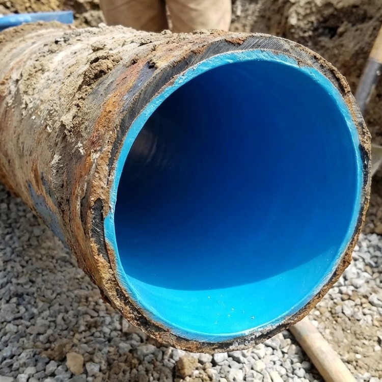 Completed CIPP liner installation